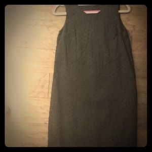 Black poplin sleeveless dress